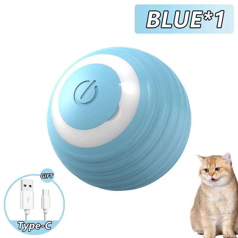 Cat Interactive Ball Smart Cat Toys Indoor Automatic Rolling Magic Ball Electronic Interactive Cat Toy Cat Game Accessories