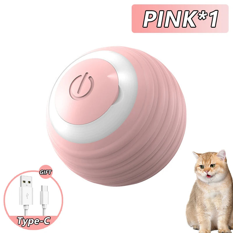 Cat Interactive Ball Smart Cat Toys Indoor Automatic Rolling Magic Ball Electronic Interactive Cat Toy Cat Game Accessories